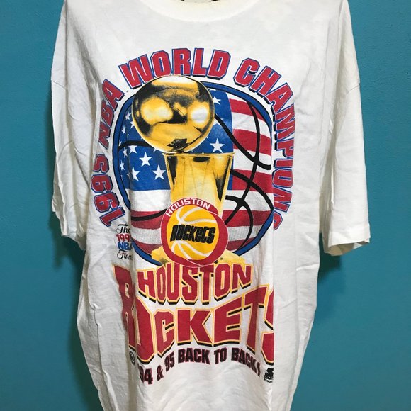 Touch of Gold Houston Rockets Championship T-Shirt 1994-95 GUC Men's XXL 2XL WOW - Picture 2 of 11